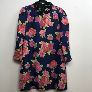Sister Jane Floral Dress with Sequin Collar Size M